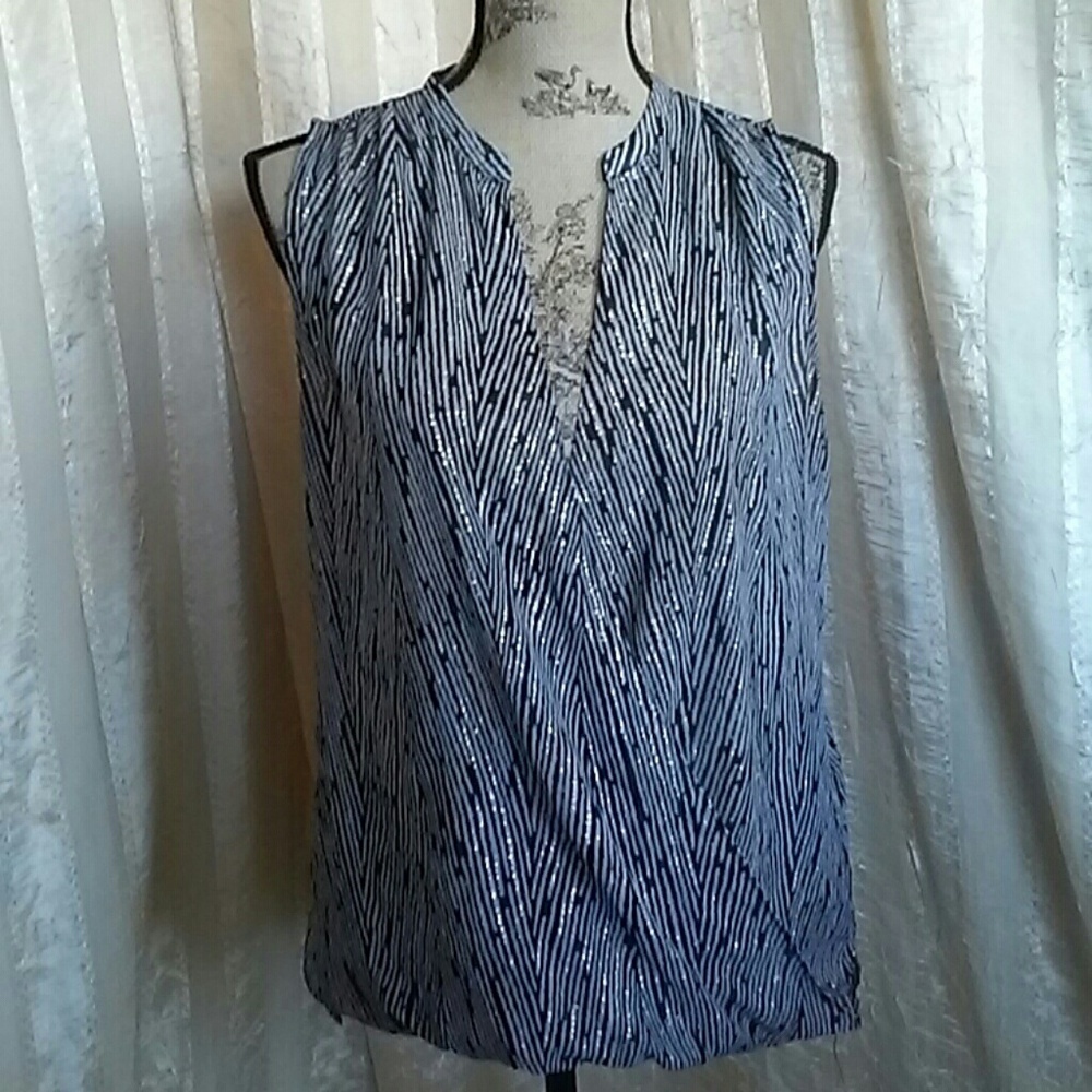 New York & Company Women's Drape Blouse Top